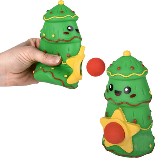 Squeeze Christmas Tree Foam Ball Blaster Kids Toy In Bulk