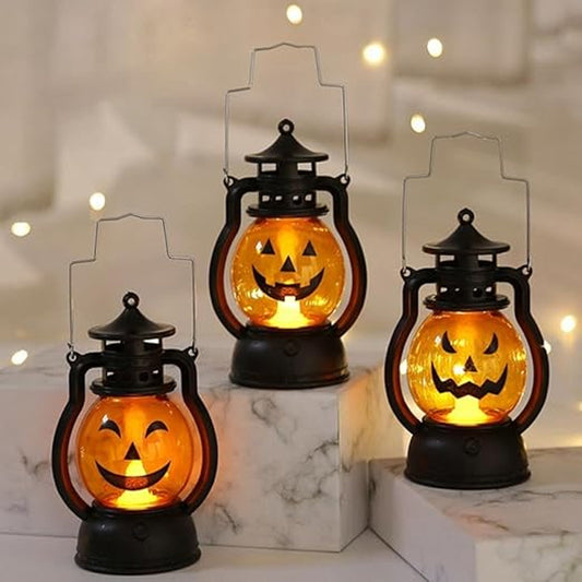 Halloween Themed LED Lanterns Lamps - Assorted