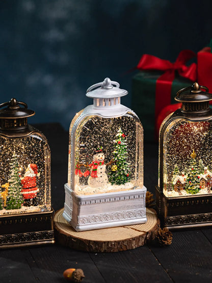 Christmas Decoration Scene Layout Window Decoration Old Man Snow Holiday Craft Kids Gift Christmas